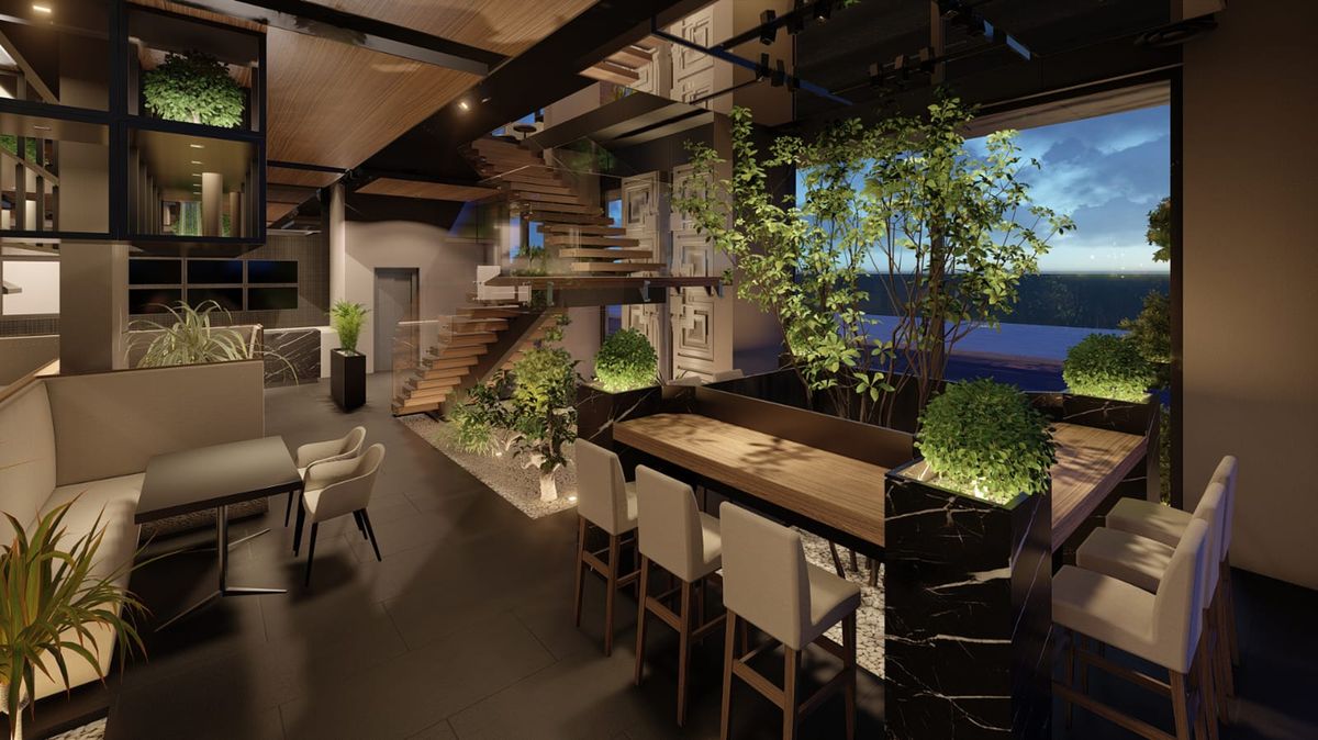 Restaurant and lounge interior